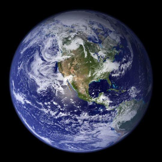 Photo of North America from Space