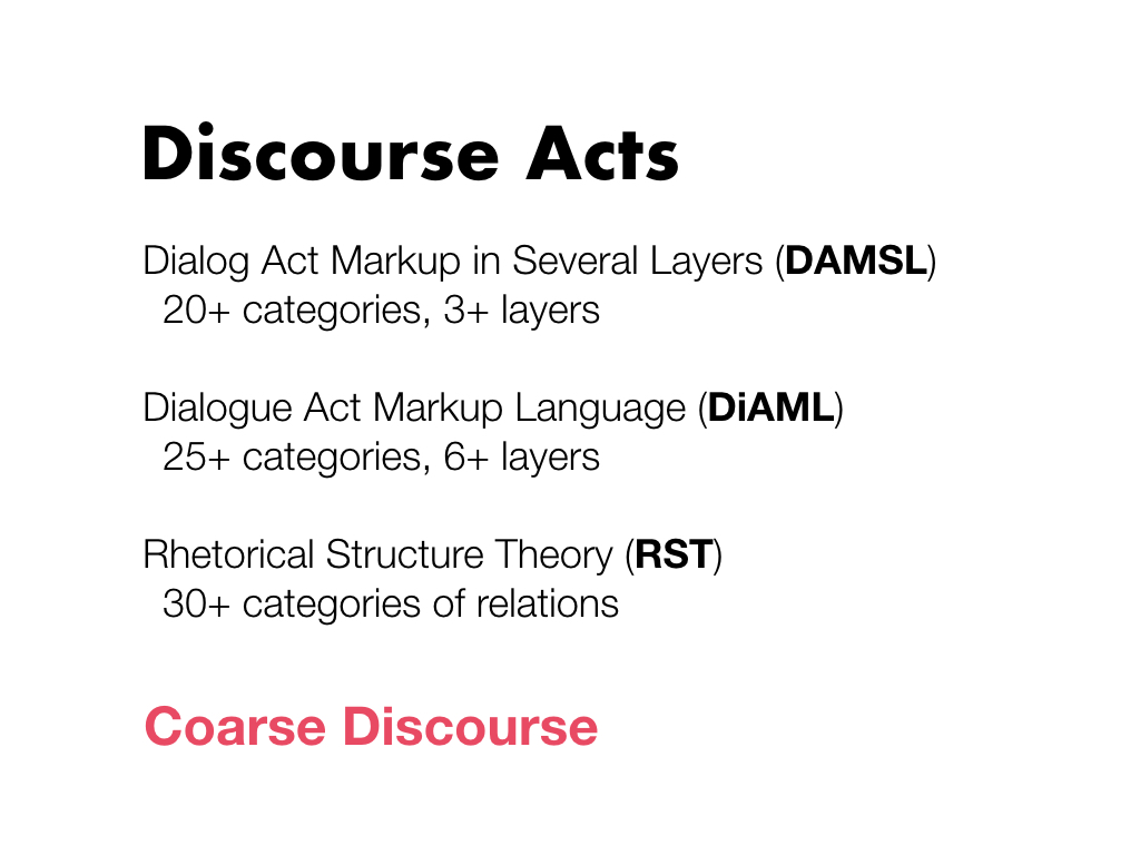 RST model of discourse structure.