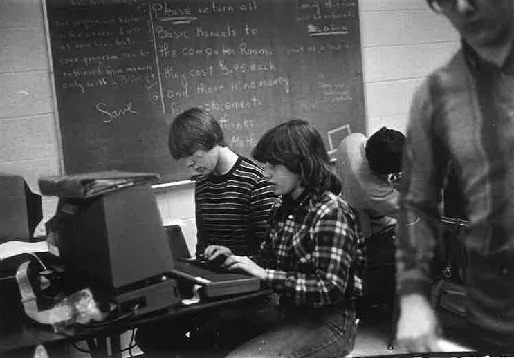 Old computer lab photo
