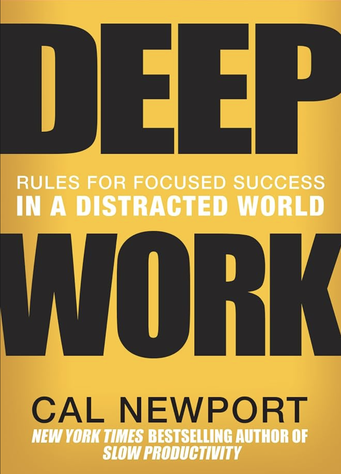 Deep Work: Rules for Focused Success in a Distracted World